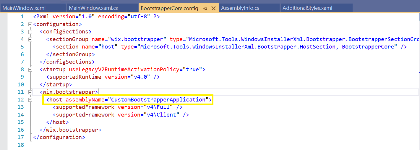 Customizing host tag