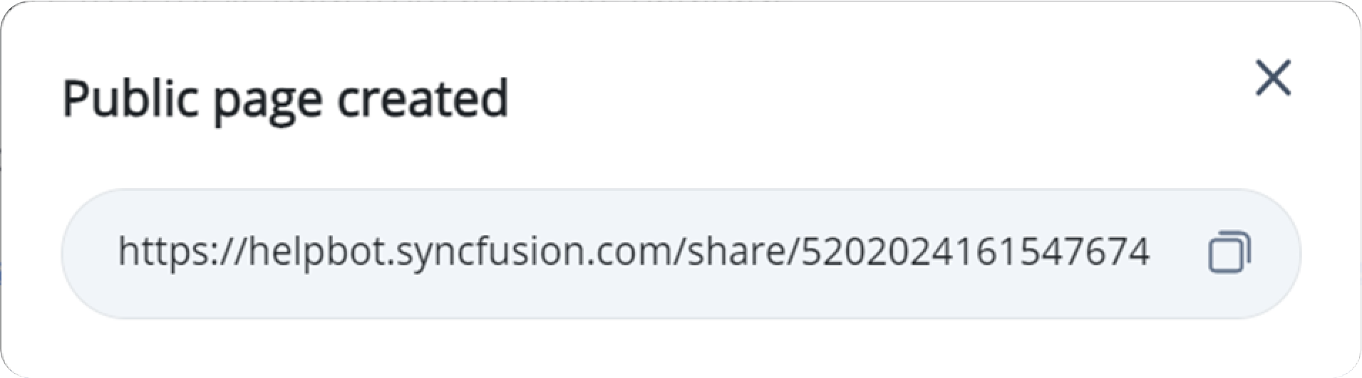 Public page created