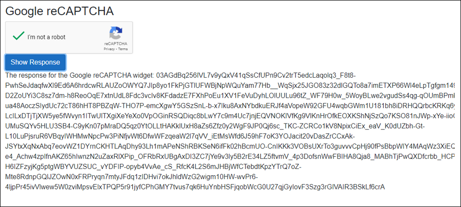 Google recaptcha